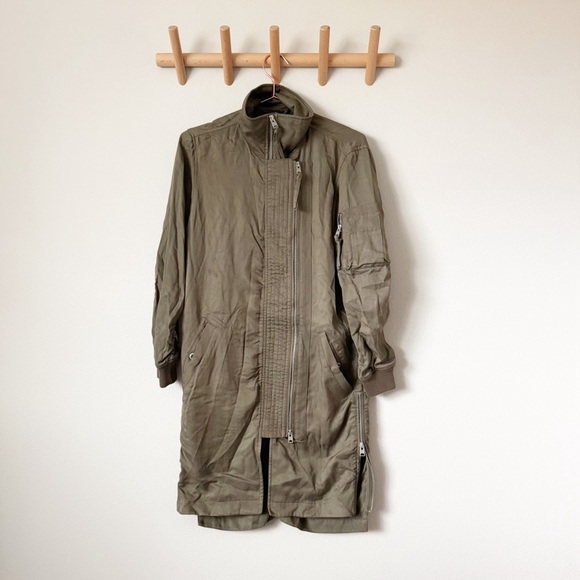 ALLSAINTS Dark Green Oren Light Parka - Picture 3 of 10